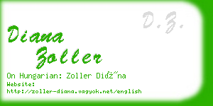 diana zoller business card